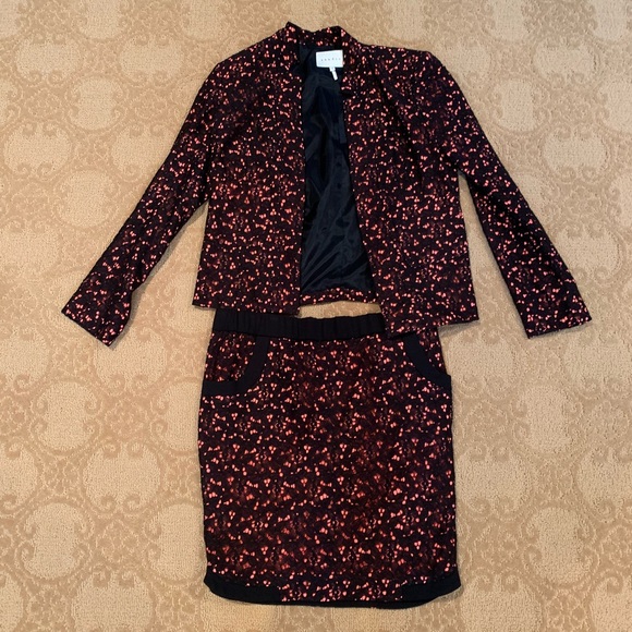 Sandro Dresses & Skirts - Sandro lace crochet blazer and skirt set